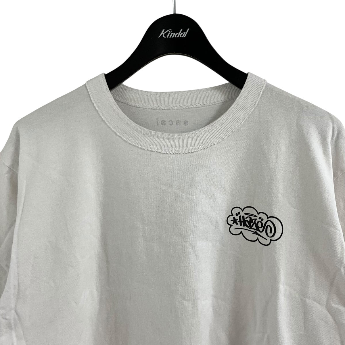 sacai ロゴプリントTシャツ 古着・中古-2枚目のアイテム画像
