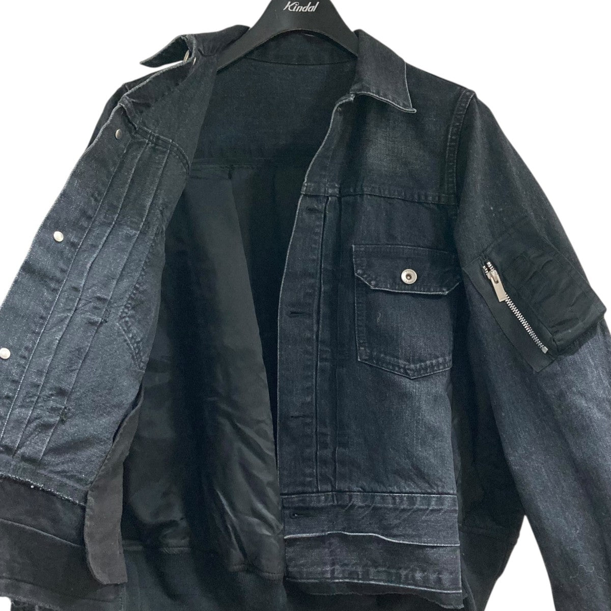 sacai(サカイ) ｢Denim x Nylon Twill Jacket｣ナイロンドッキングデニム