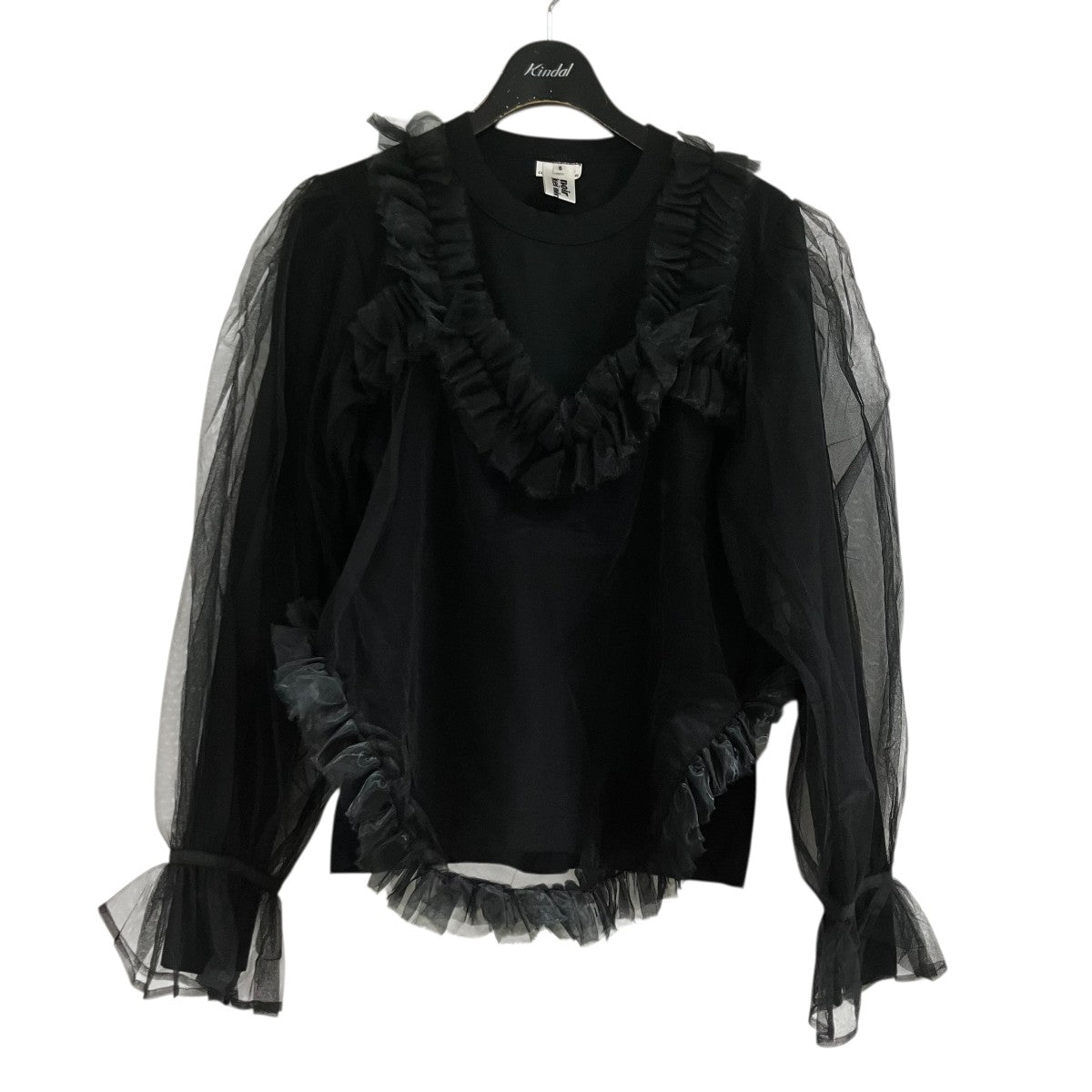 noir kei ninomiya チュールドッキングブラウス 古着・中古-1枚目のアイテム画像