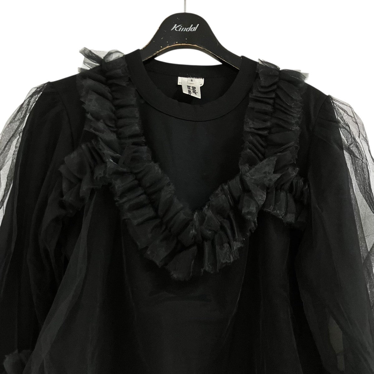 noir kei ninomiya チュールドッキングブラウス 古着・中古-2枚目のアイテム画像