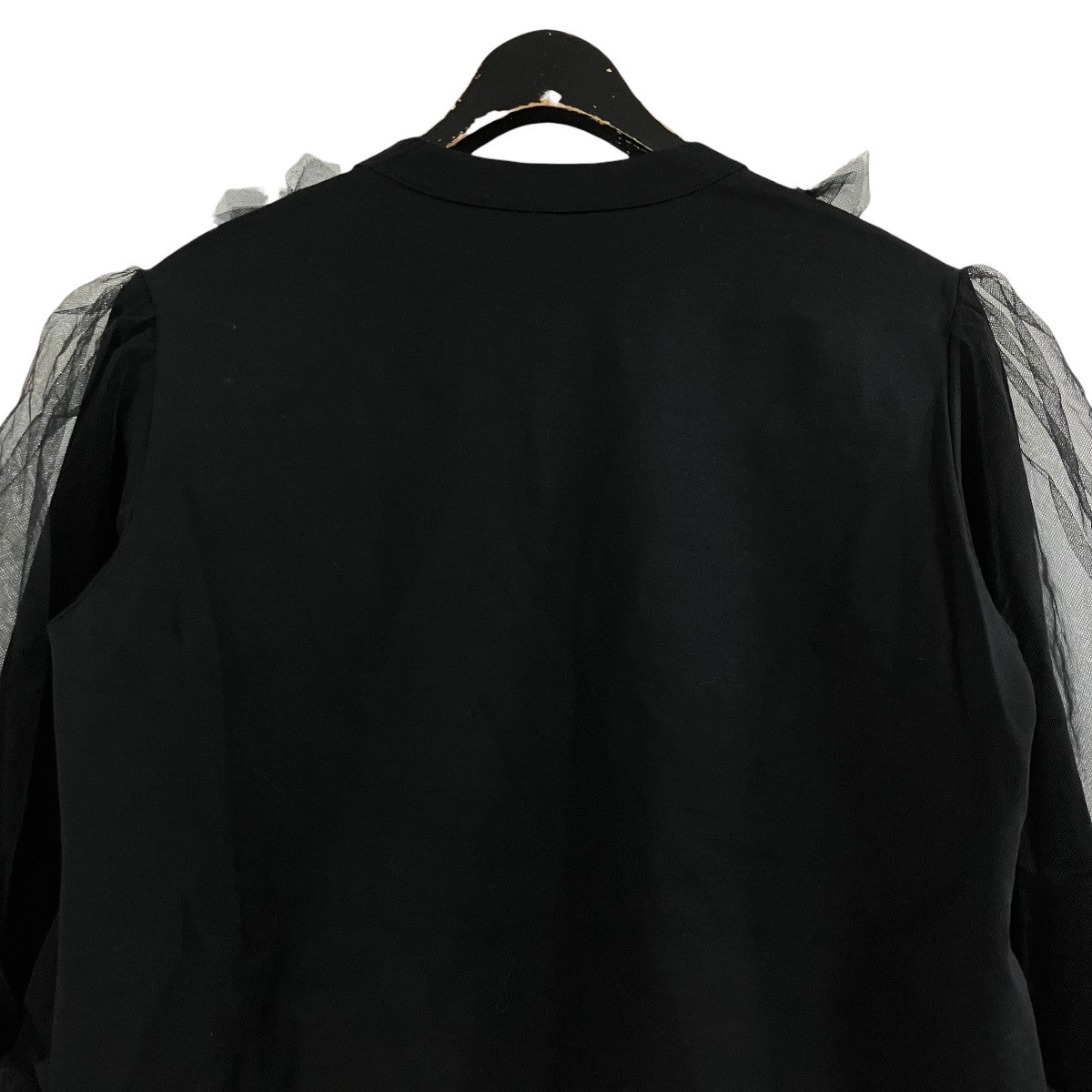 noir kei ninomiya チュールドッキングブラウス 古着・中古-4枚目のアイテム画像