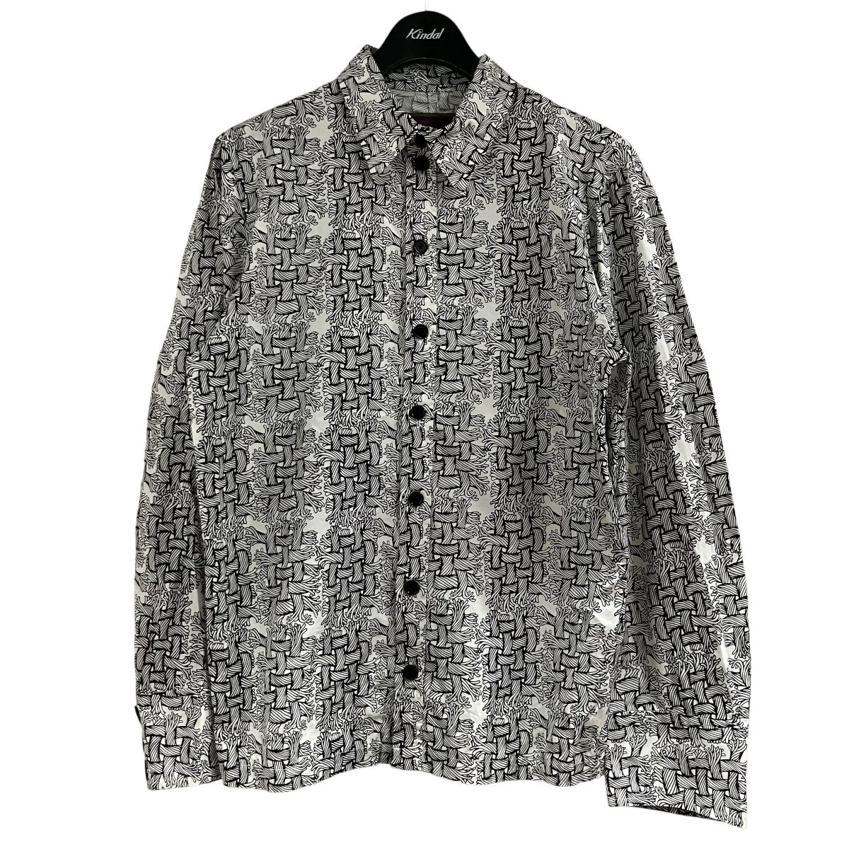 ロープ柄ロングシャツ