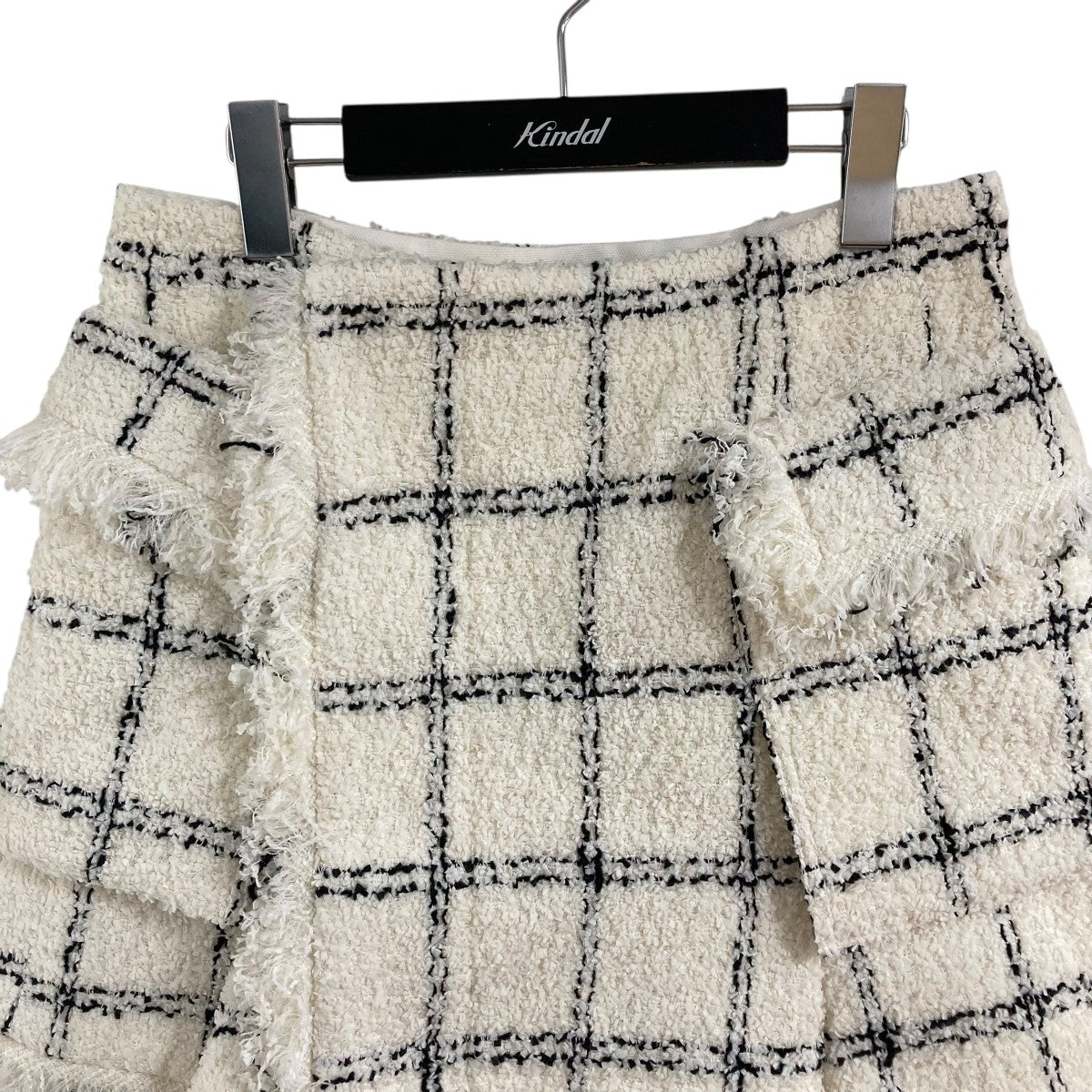 sacai(サカイ) ツイードスカート 24-07145 ホワイト×ホワイト サイズ 2