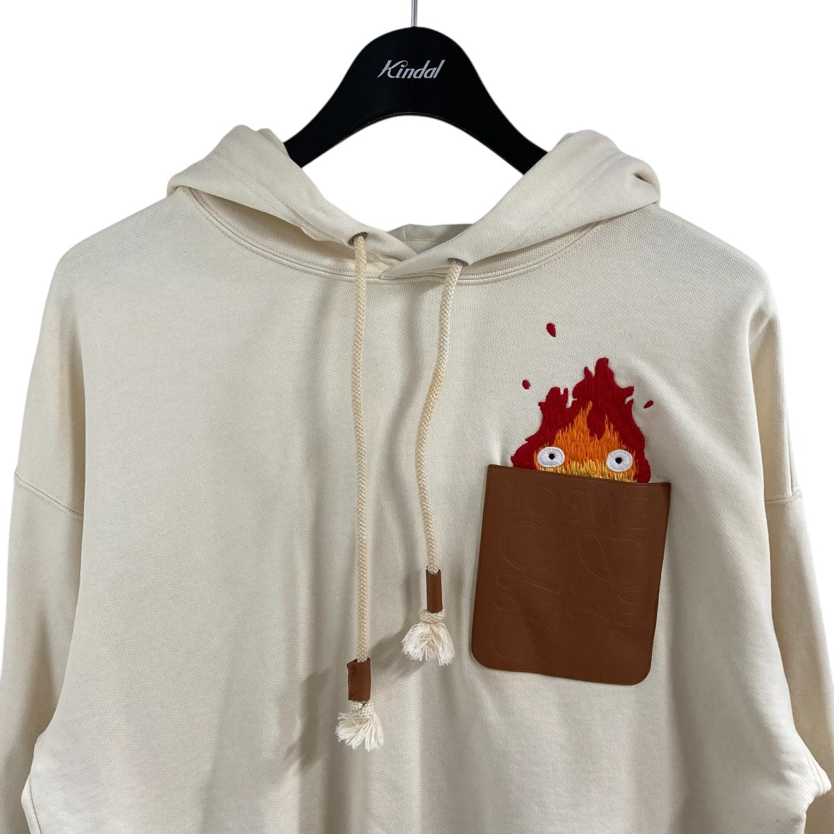 LOEWE(ロエベ) ハウルの動く城 カルシファー レザー パッチ フーディー