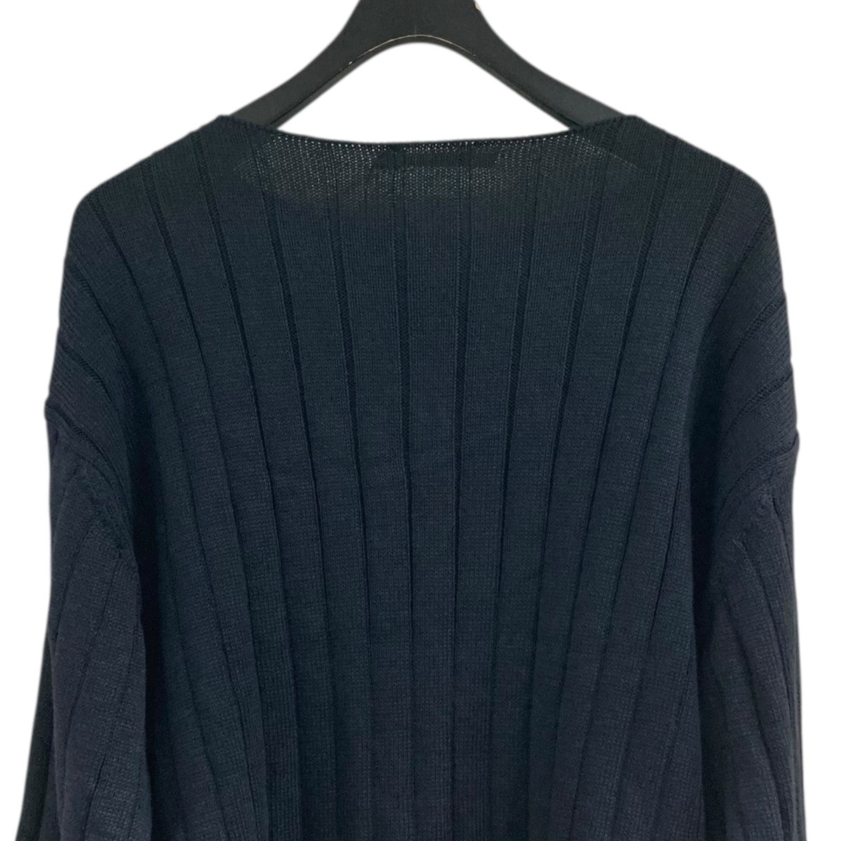 AURALEE(オーラリー) ｢FLAT CORD YARN WIDE RIB KNIT BOAT NECK P／O