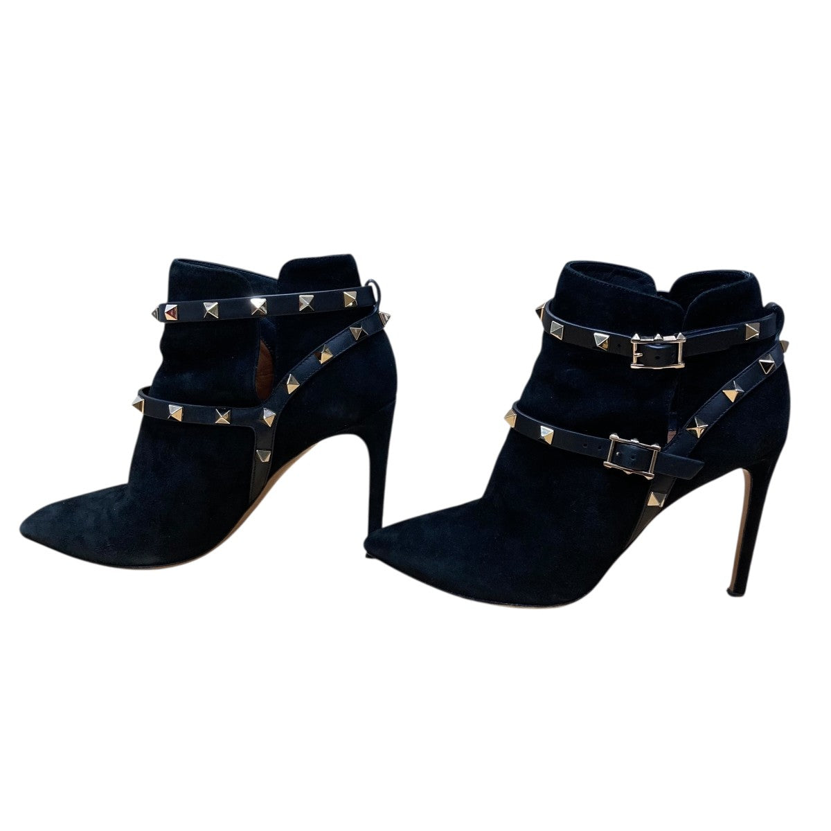 VALENTINO(ヴァレンチノ) スエードスタッズパンプス VSL 633 ブラック