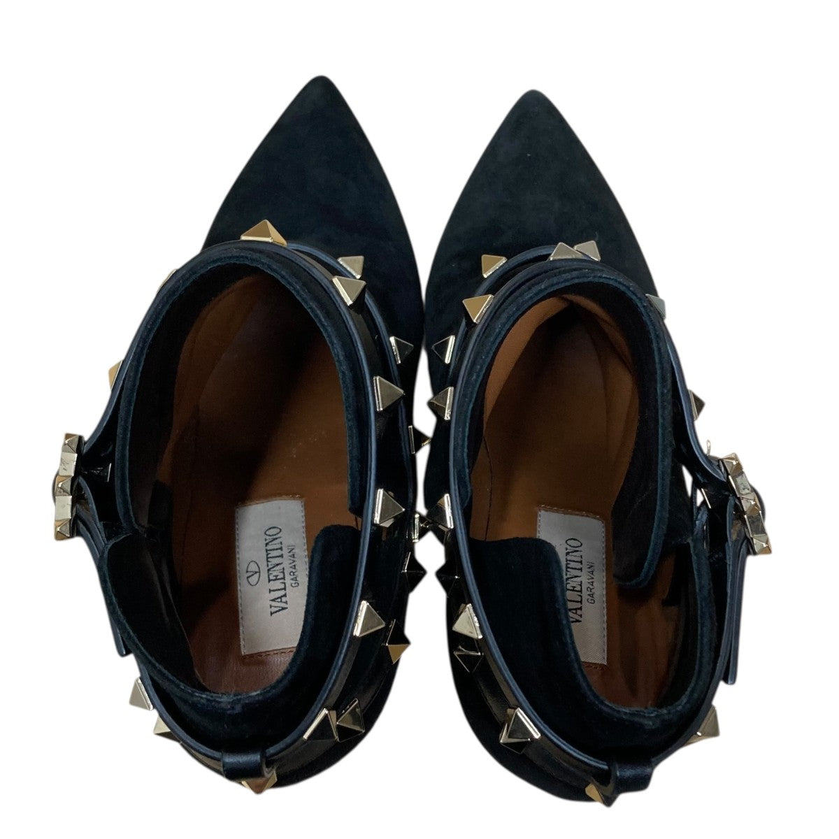 VALENTINO(ヴァレンチノ) スエードスタッズパンプス VSL 633 ブラック