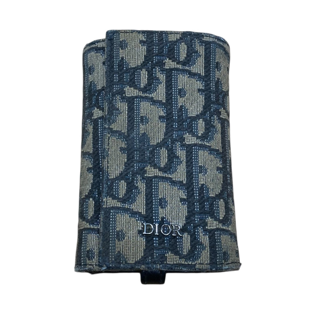 DIOR(ディオール) オブリークジャガードキーケース ブラック×イエロー
