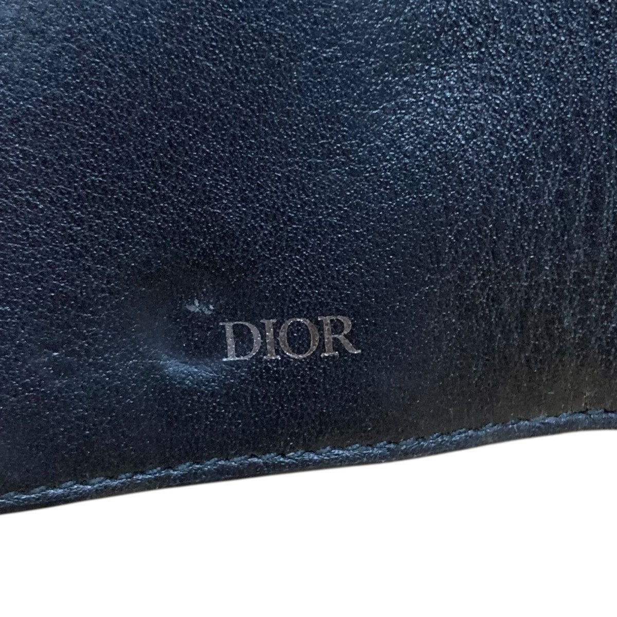 DIOR(ディオール) オブリークジャガードキーケース ブラック×イエロー