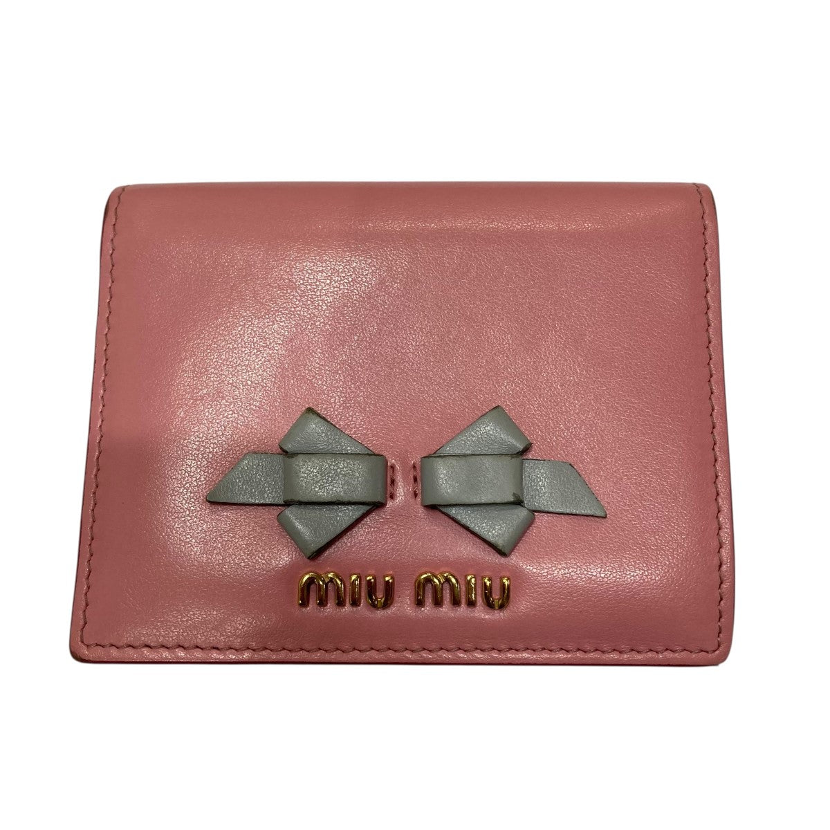 MIU MIU(ミュウミュウ) リボンコンパクトウォレット 二つ折り財布