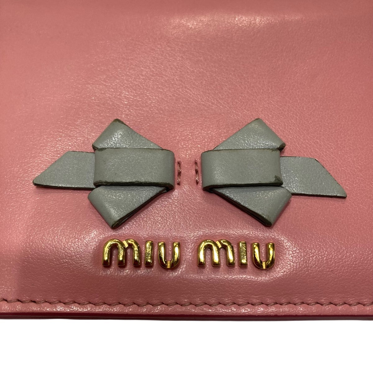 MIU MIU(ミュウミュウ) リボンコンパクトウォレット 二つ折り財布