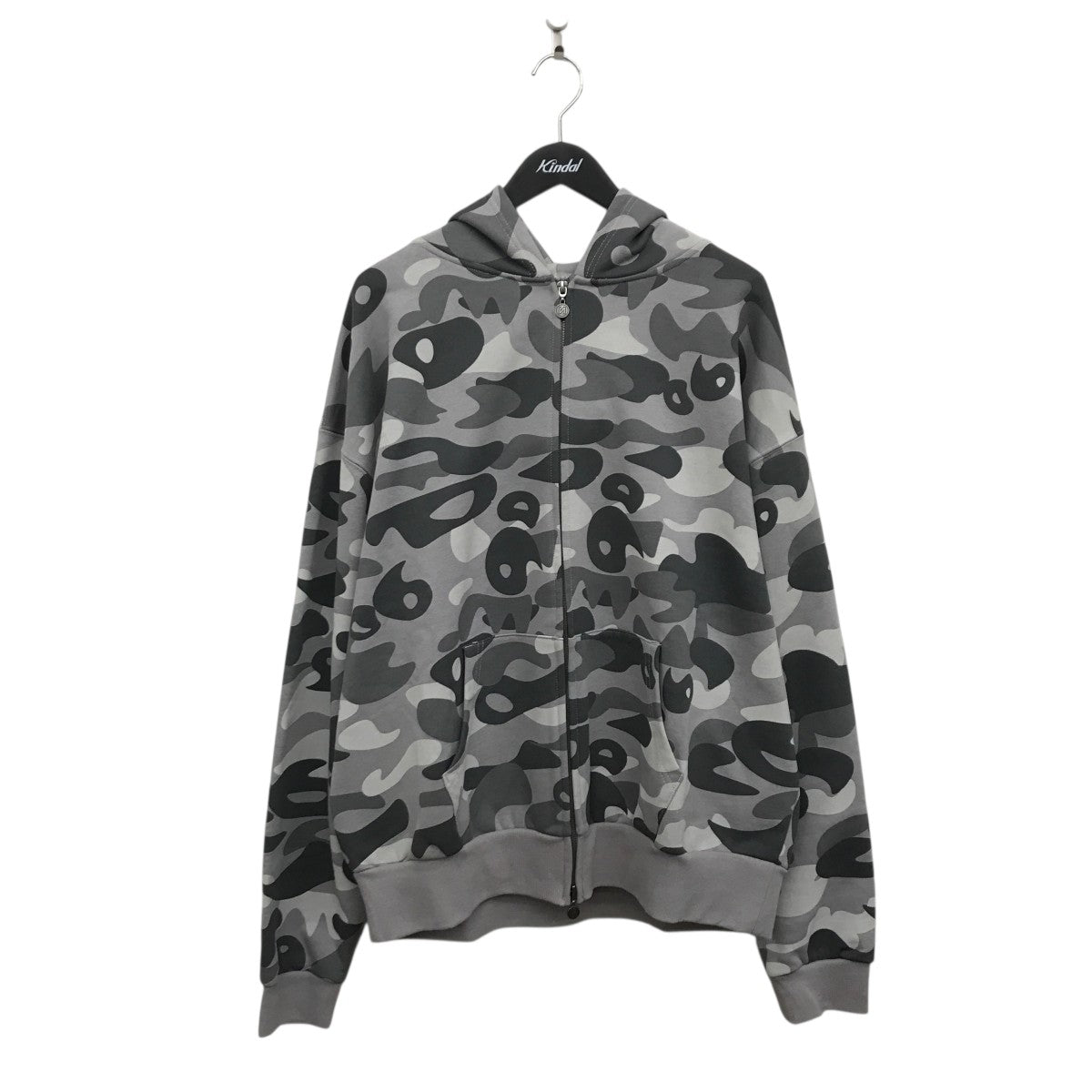 9090 カモ柄ジップアップスウェットNN1552 Original Camo Zip Hoodie 古着・中古-1枚目のアイテム画像