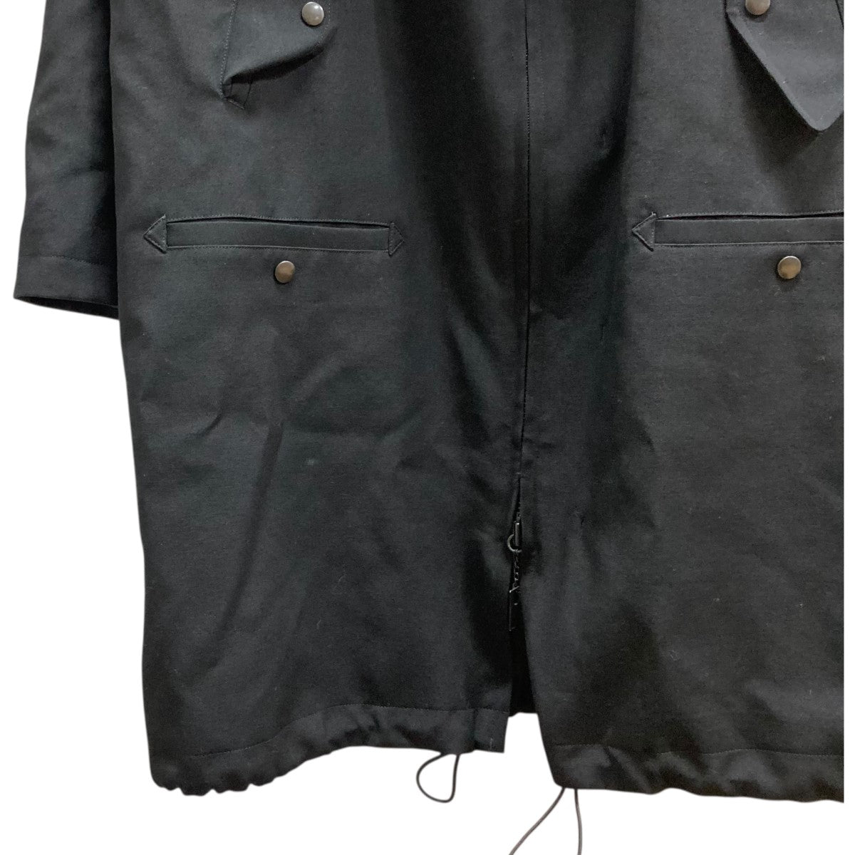 【最安値】ヨウジヤマモトプールオム24awノーカラージャケット Yohji Yamamoto pour homme(ヨウジヤマモトプールオム) 24AWウール