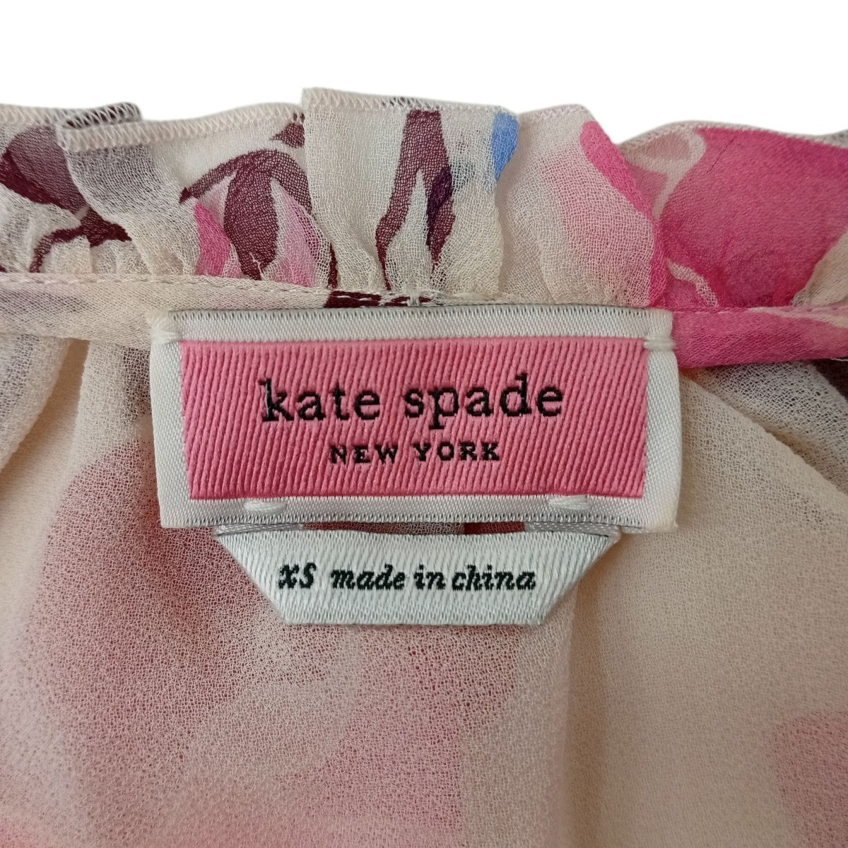 Kate Spade ローズプリントシルクチュニックOUM00003H317 古着・中古-3枚目のアイテム画像
