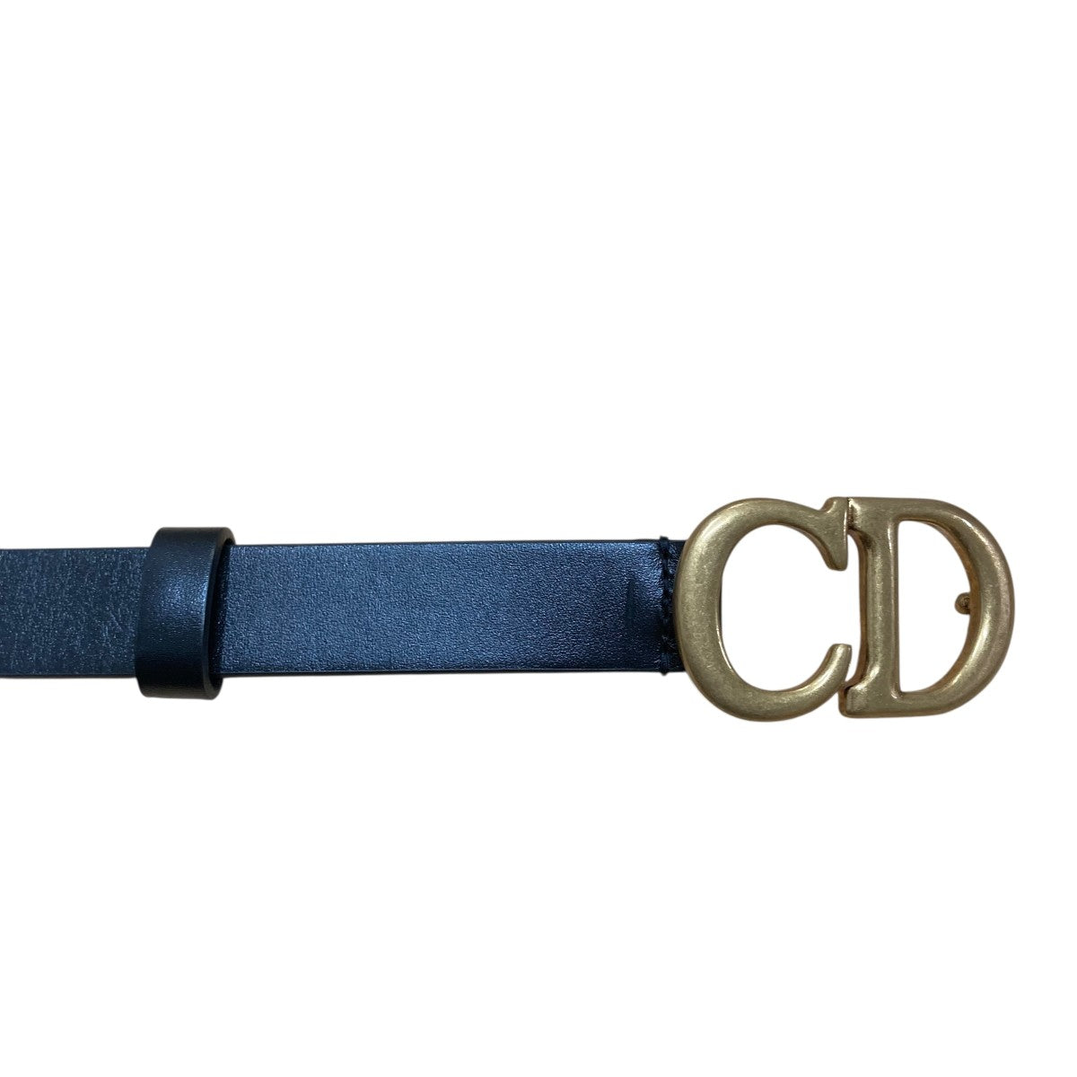 Christian Dior(クリスチャンディオール) CDロゴバックルレザーベルト