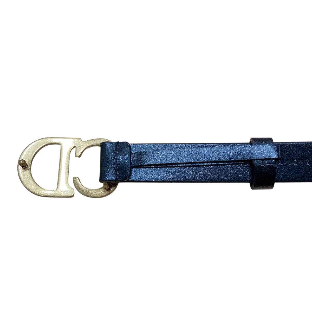 Christian Dior(クリスチャンディオール) CDロゴバックルレザーベルト