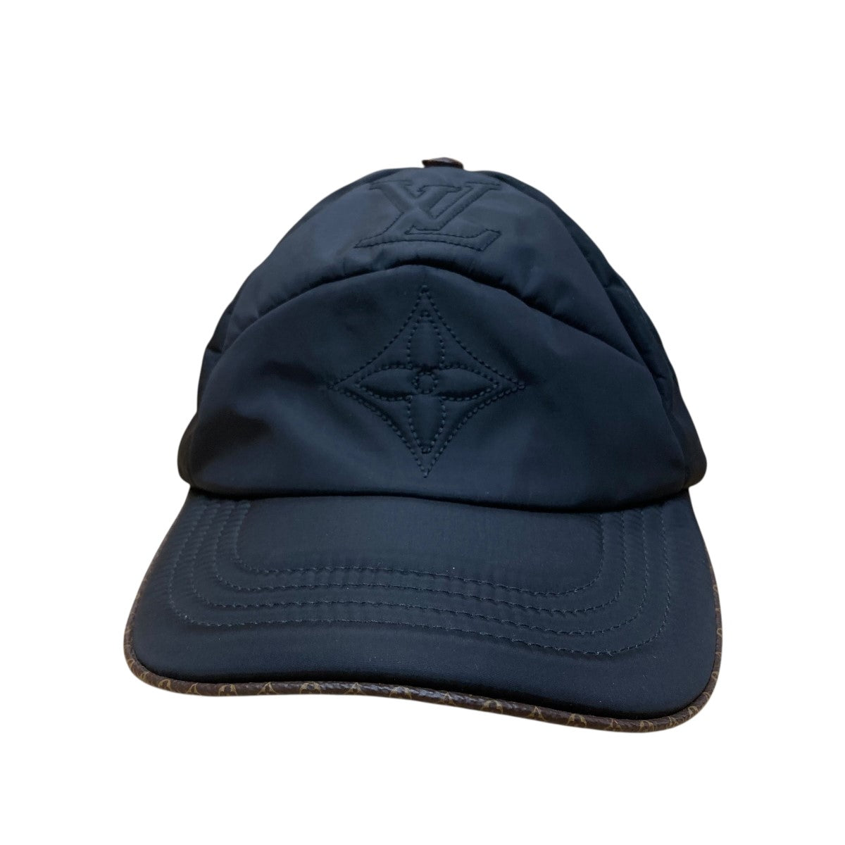 LOUIS VUITTON LVピロー モノグラム ナイロン 中綿キャップ 古着・中古-2枚目のアイテム画像