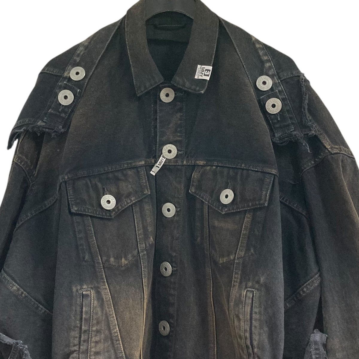 Maison MIHARA YASUHIRO 25AW｢Reverse-Back Denim Jacket｣デニムジャケットA15BL022 古着・中古-2枚目のアイテム画像