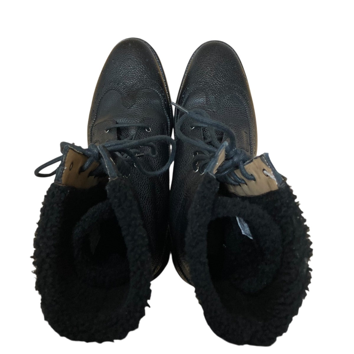 Thom Browne(トム・ブラウン) ウィングチップブーツ ブラック Thom Browne(トム・ブラウン) ウィングチップブーツ ブラック