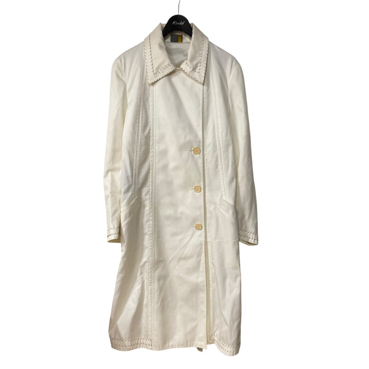 FENDI(フェンディ) ステッチデザインコート ホワイト サイズ 40