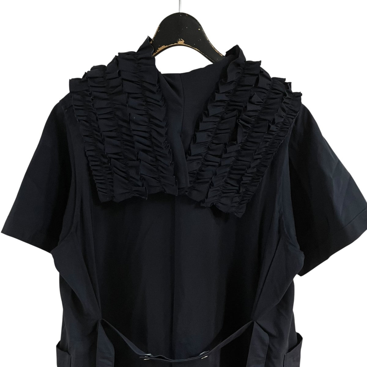 tricot COMME des GARCONS フリルデザイン半袖ワンピース 古着・中古-4枚目のアイテム画像