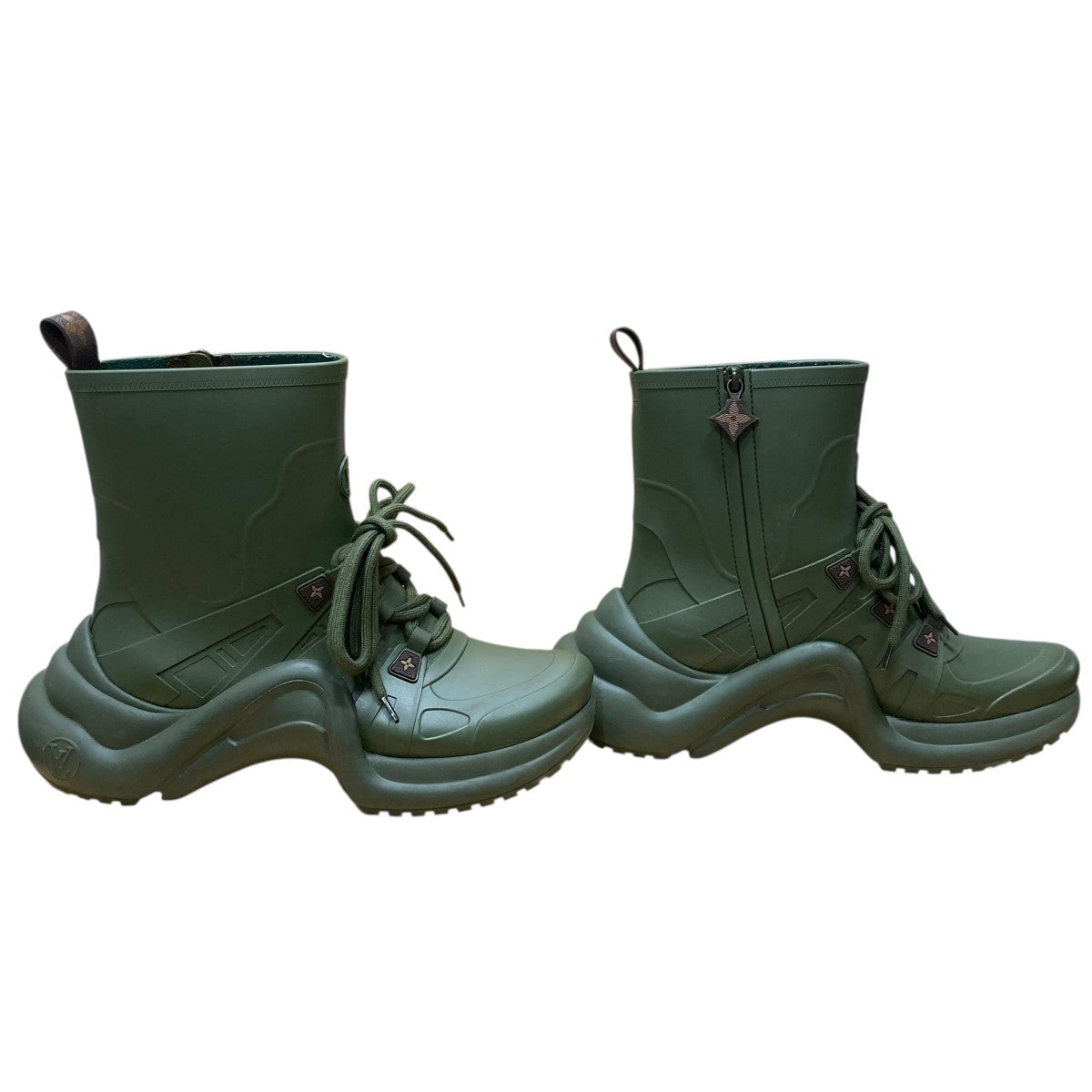 未使用　鑑定済み✨　ルイヴィトン　アークライト　レインブーツ　23.5cm相当 LOUIS VUITTON(ルイヴィトン) LVアークライト・ライン レイン ブーツ