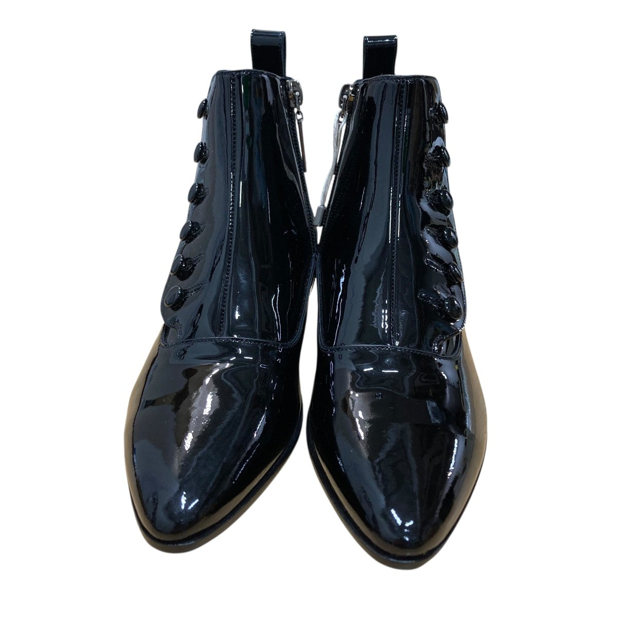Saint Laurent Paris サイドジップエナメルブーツ 古着・中古-2枚目のアイテム画像