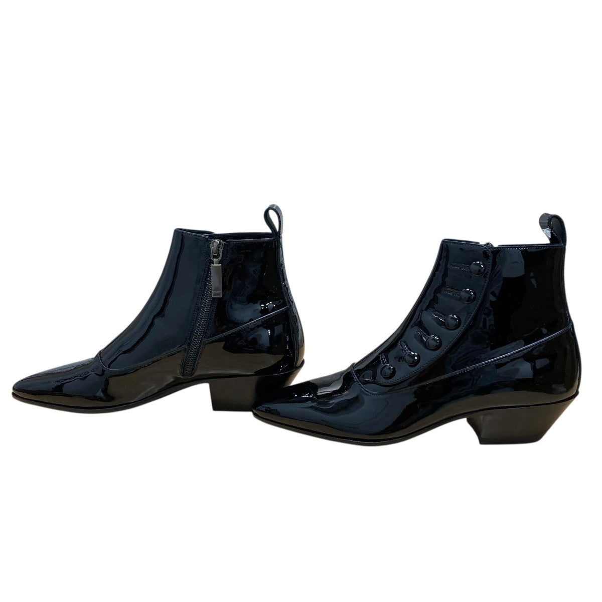 Saint Laurent Paris サイドジップエナメルブーツ 古着・中古-3枚目のアイテム画像