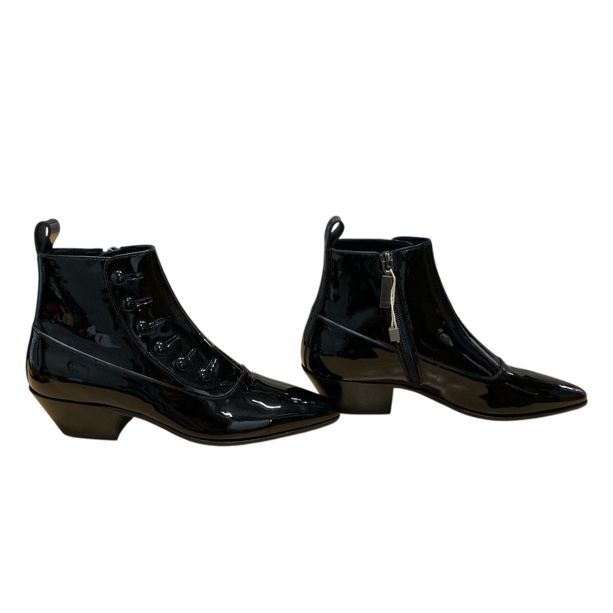 Saint Laurent Paris サイドジップエナメルブーツ 古着・中古-4枚目のアイテム画像