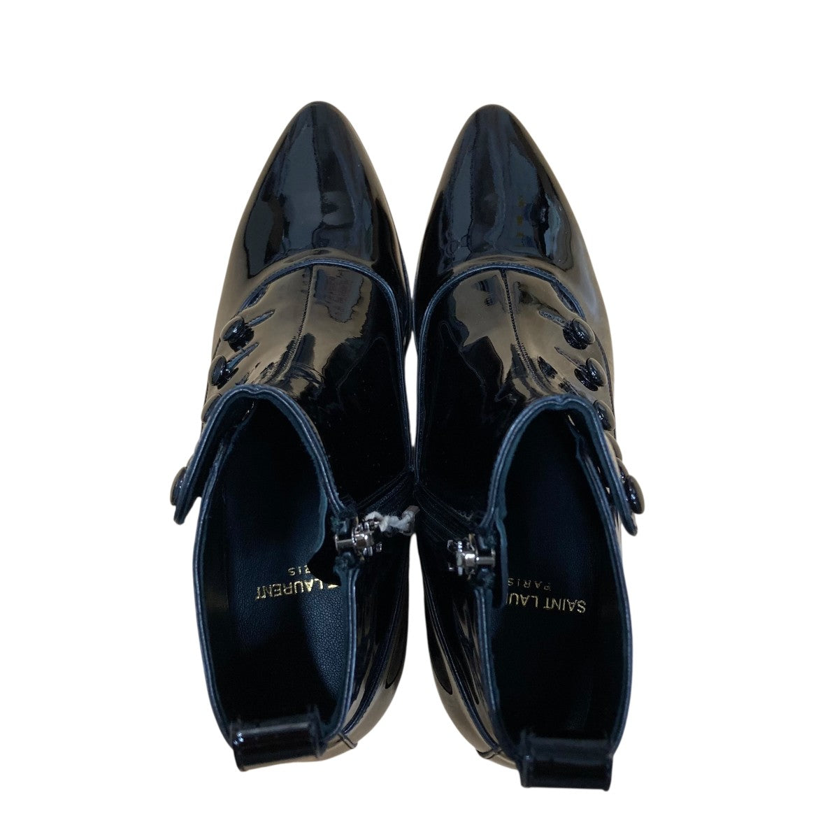 Saint Laurent Paris サイドジップエナメルブーツ 古着・中古-6枚目のアイテム画像