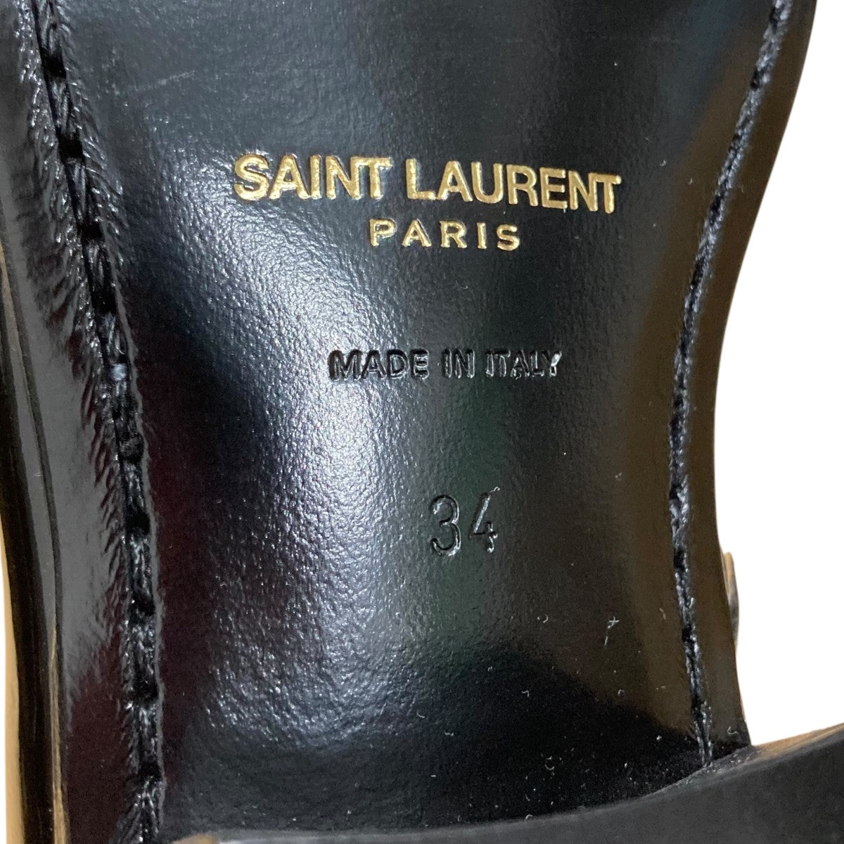 Saint Laurent Paris サイドジップエナメルブーツ 古着・中古-8枚目のアイテム画像