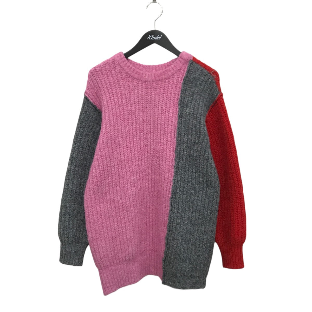 ニットセーター1253-09041 ｢2WAY COLOR BLOCK PULL KNIT｣