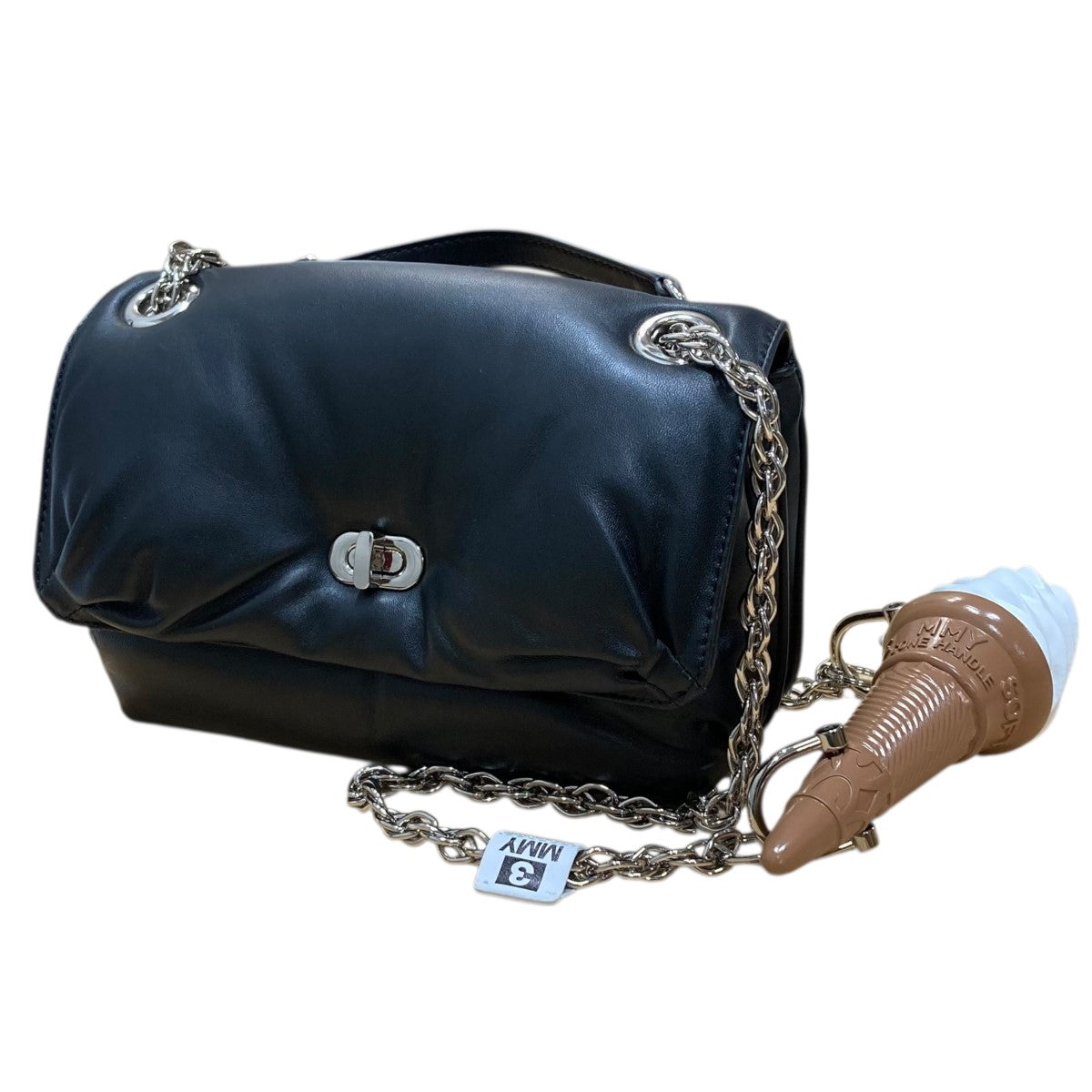 Maison MIHARA YASUHIRO ｢゛TOY” Soft Serve Handle Chain Shoulder Bag｣レザーバッグA15BG701 古着・中古-1枚目のアイテム画像