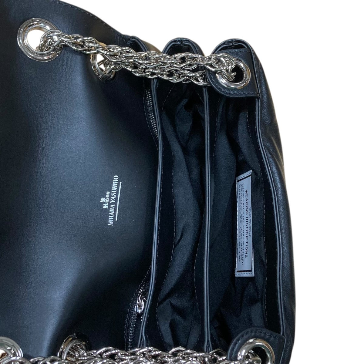 Maison MIHARA YASUHIRO ｢゛TOY” Soft Serve Handle Chain Shoulder Bag｣レザーバッグA15BG701 古着・中古-7枚目のアイテム画像