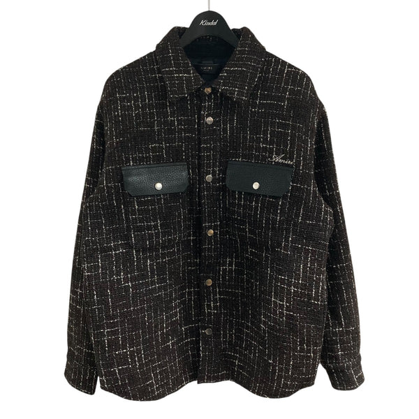 AMIRI(アミリ) ツイードパデッドオーバーシャツジャケット SR1PS22M6L