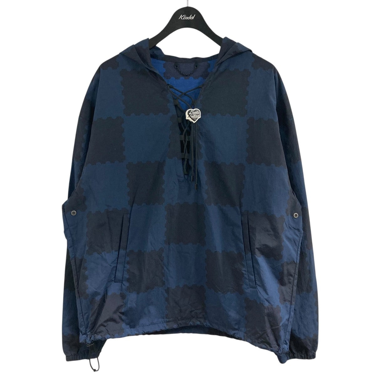 LOUIS VUITTON×NIGO ジャイアントダミエ レースウインドブレーカー アノラックジャケット 古着・中古-1枚目のアイテム画像