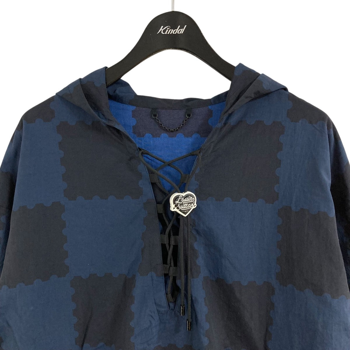 LOUIS VUITTON×NIGO ジャイアントダミエ レースウインドブレーカー アノラックジャケット 古着・中古-2枚目のアイテム画像