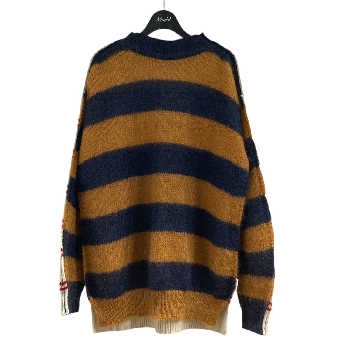 MARNI モヘヤ混ボーダーニットGCMD0281Q0UFU190 古着・中古-1枚目のアイテム画像