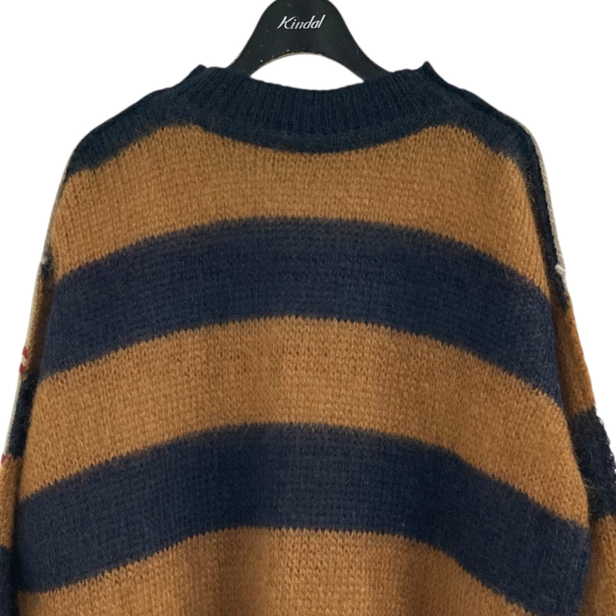 MARNI モヘヤ混ボーダーニットGCMD0281Q0UFU190 古着・中古-2枚目のアイテム画像