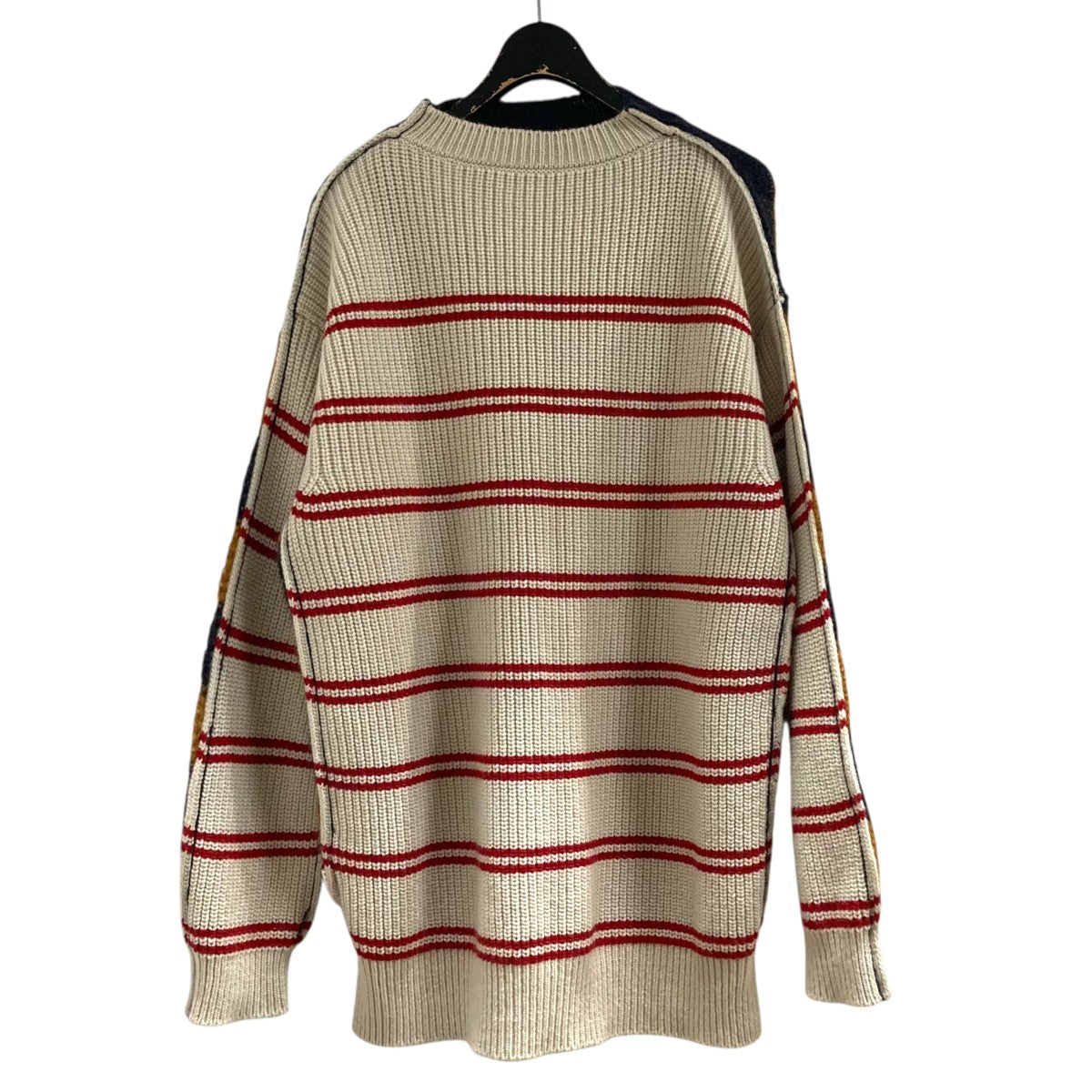 MARNI モヘヤ混ボーダーニットGCMD0281Q0UFU190 古着・中古-3枚目のアイテム画像