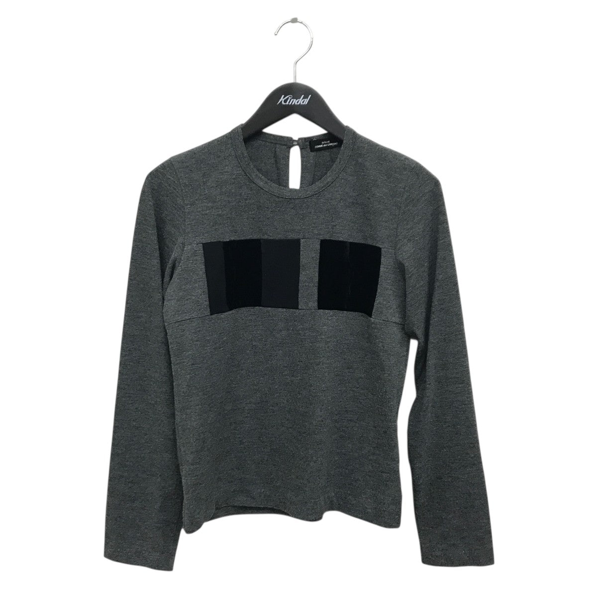 tricot COMME des GARCONS ベロアパッチカットソーTD-T028 古着・中古-1枚目のアイテム画像