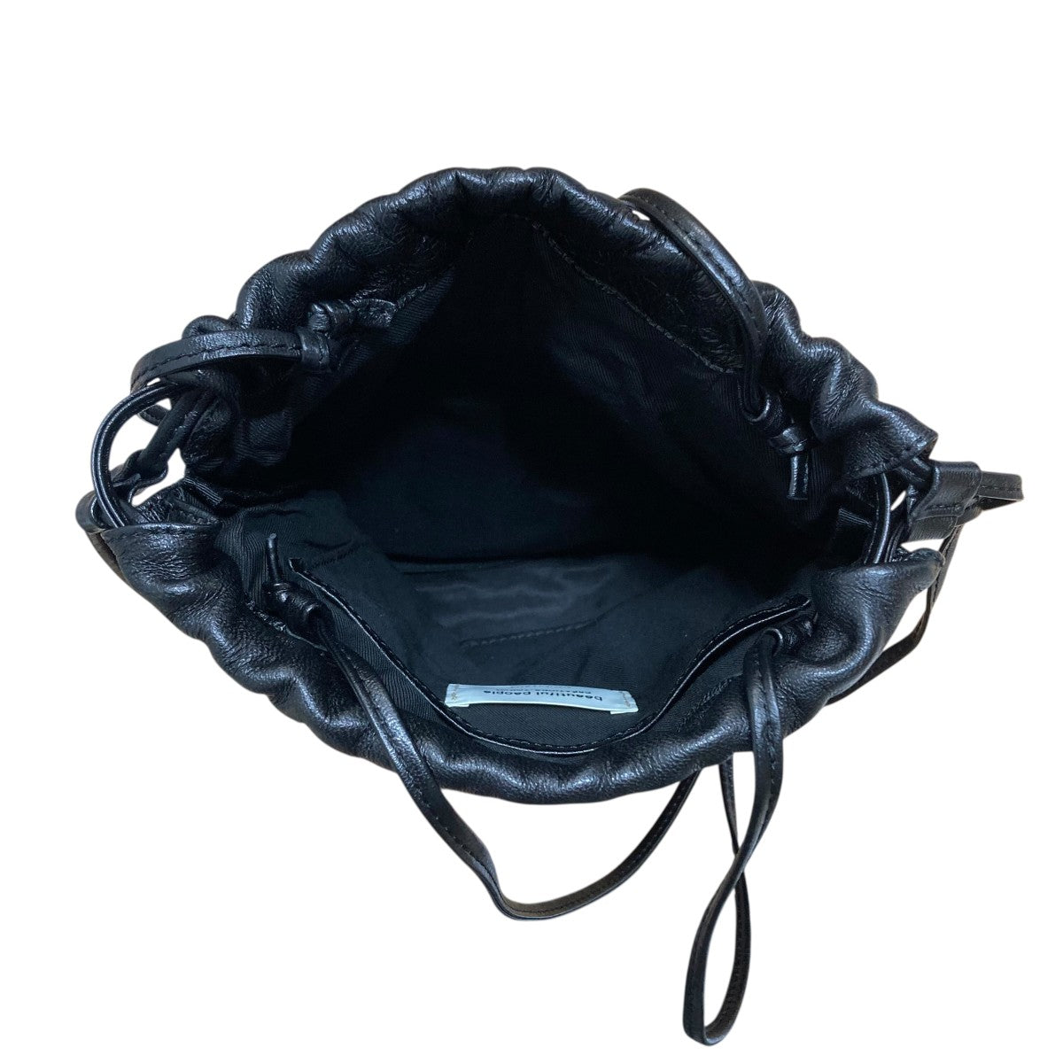 beautiful people エクセプションライダースドローストリングバッグ 古着・中古-4枚目のアイテム画像