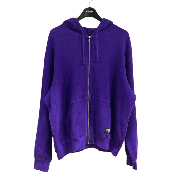 Supreme(シュプリーム) ｢hooded zip up thermal purple｣サーマルジップ