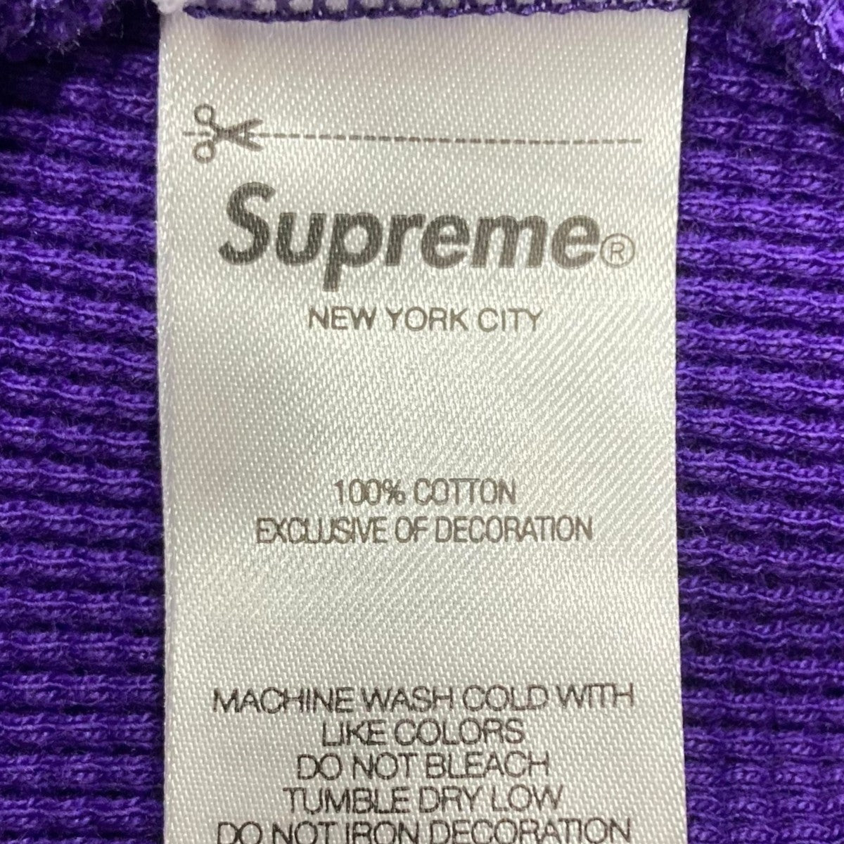 Supreme(シュプリーム) ｢hooded zip up thermal purple｣サーマルジップ