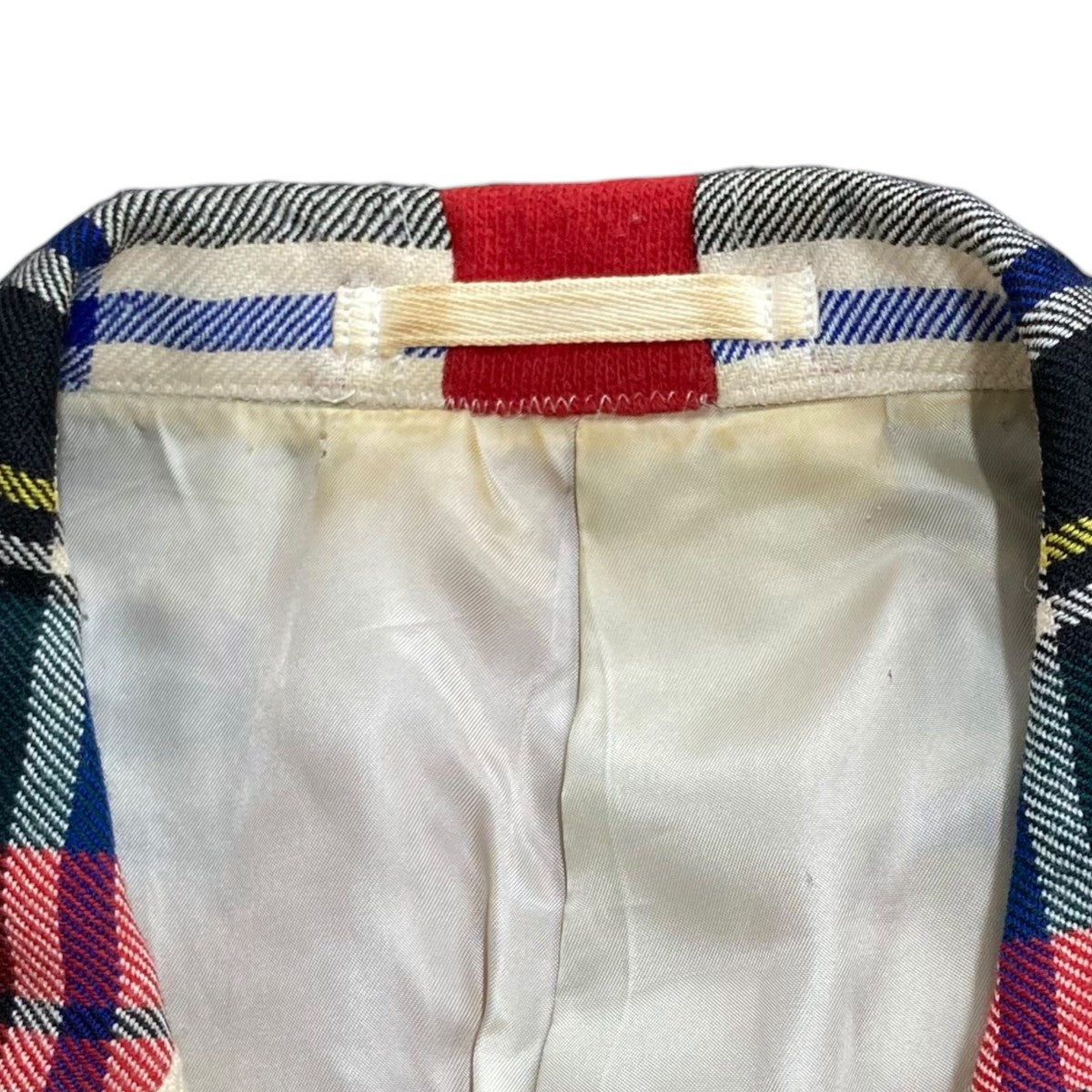 コムデギャルソンオムプリュス チェック柄 テーラードジャケット 中古・古着通販】COMME des GARCONS HOMME PLUS (コムデギャルソンオム