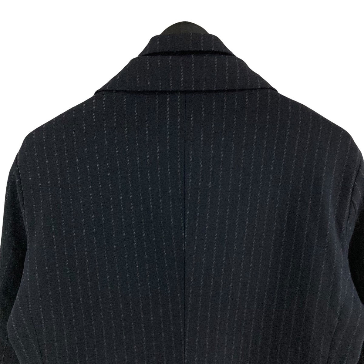 COMME des GARCONS HOMME DEUX ポリ縮絨ストライプレイヤードジャケット 古着・中古-5枚目のアイテム画像