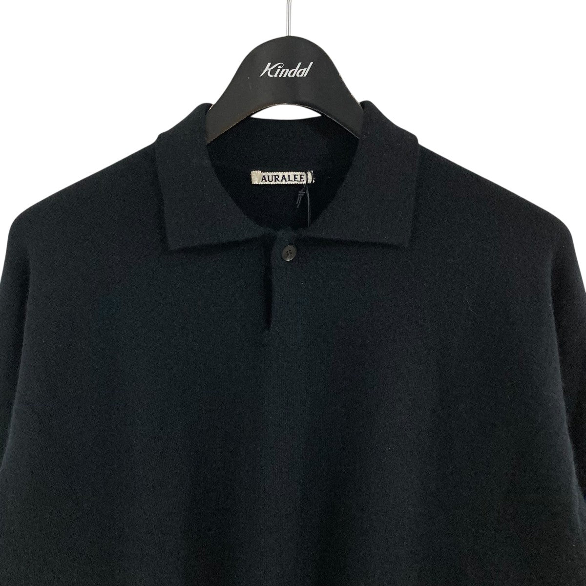 AURALEE(オーラリー) カシミヤ ニットポロシャツ A25AP14BC ブラック