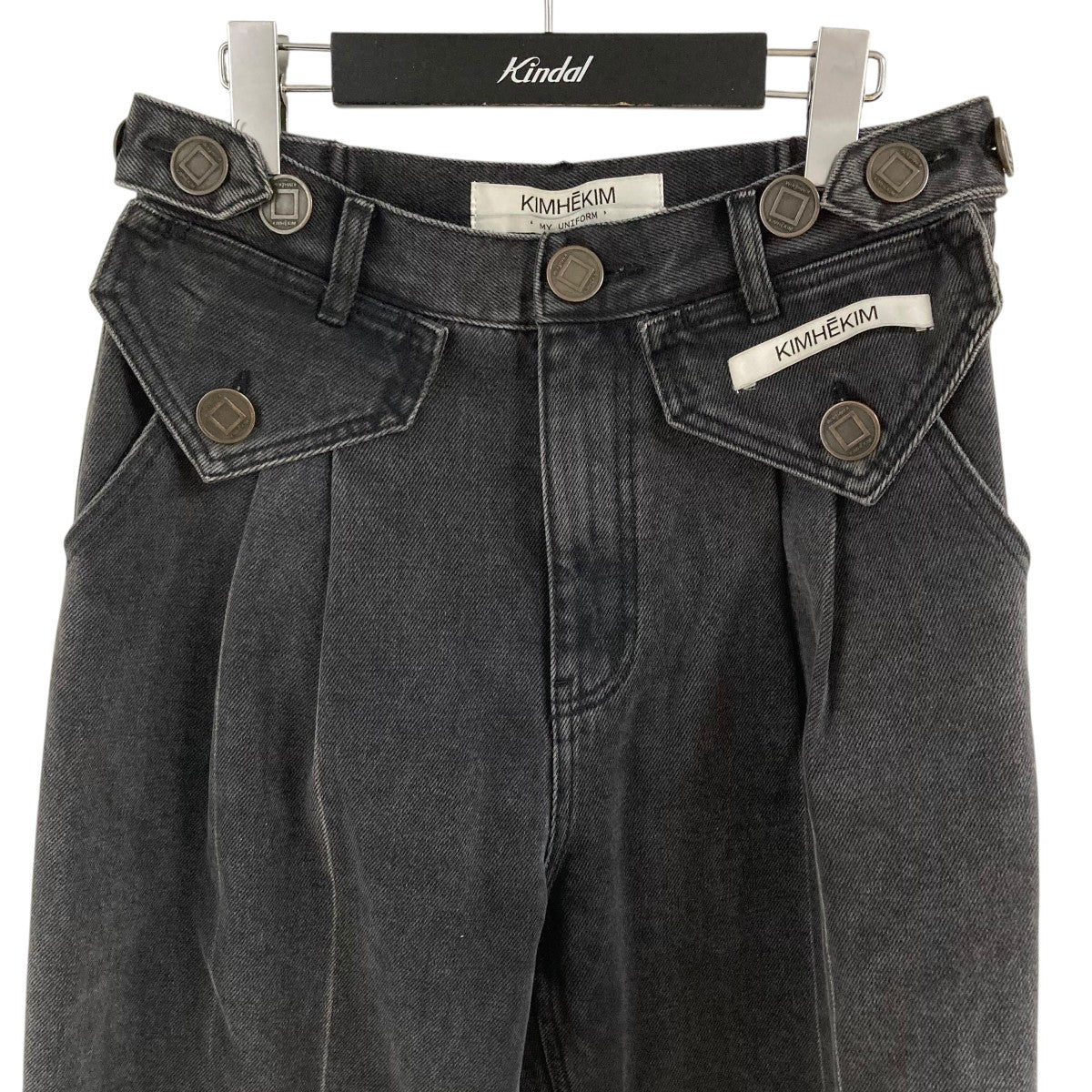 KIMHEKIM(キムヘキム) デニムパンツ KHK-JN072-BK ブラック サイズ 27