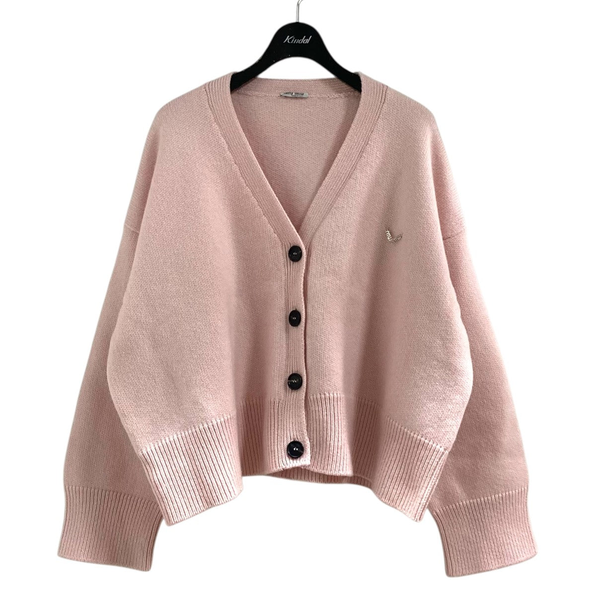 Miu Miu ピンク ニット カーディガン トップス PRADA プラダ Miu Miu ピンク ニット カーディガン トップス PRADA プラダ