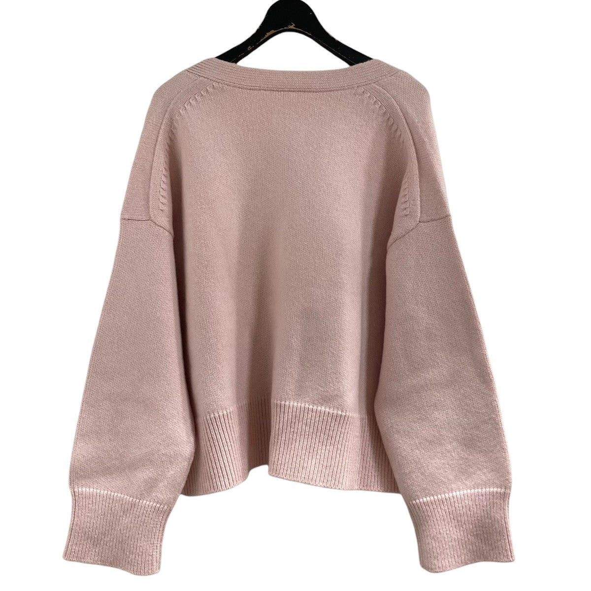 MIU MIU(ミュウミュウ) カシミヤロゴカーディガンMMF449 MMF449 ピンク